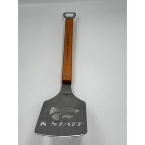 Sportula Kansas State Wildcats NCAA BBQ Spatula Bottle Opener Wood Handle